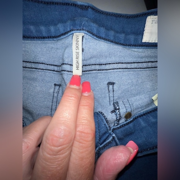 Rag & Bone High-Rise Skinny Jeans Skye Blue Size 27 B030 - Picture 4 of 7